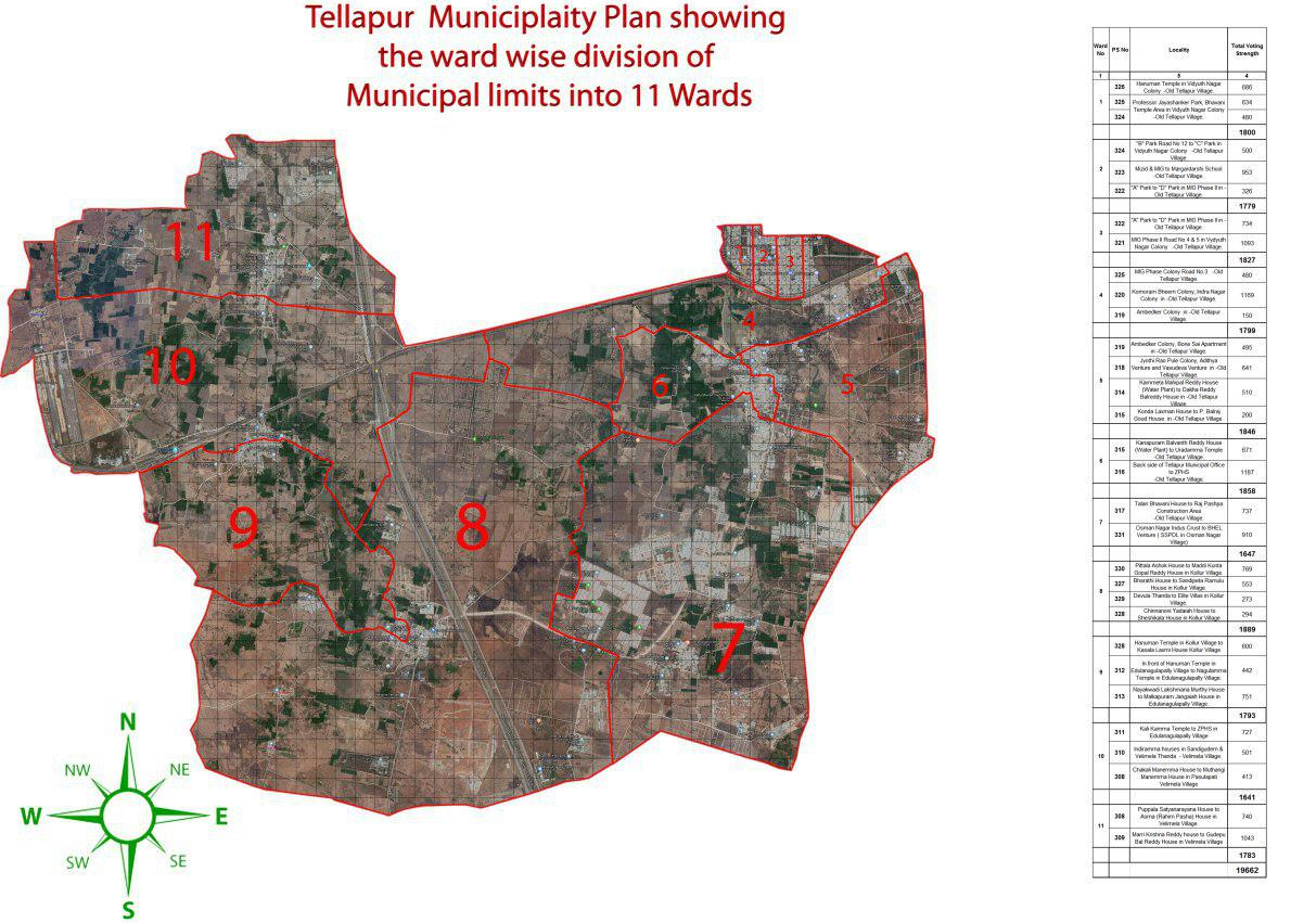 tellapur map tellapur map